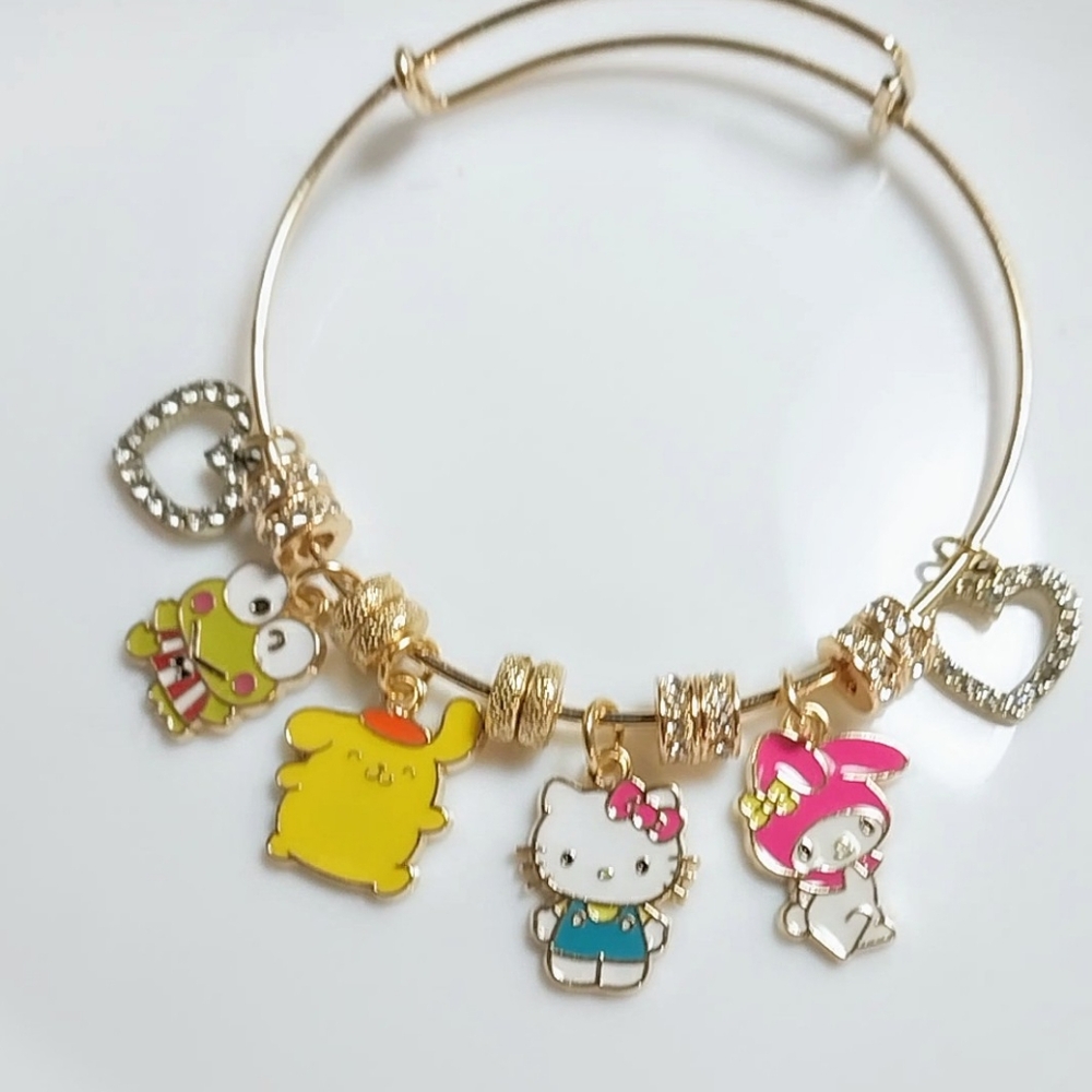 Sanrio Pompompurin Melody Hello Kitty Kerroppi Frog Bracelet